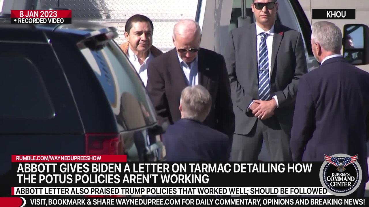 Biden visits U.S.-Mexico border, gets letter from Gov. Abbott