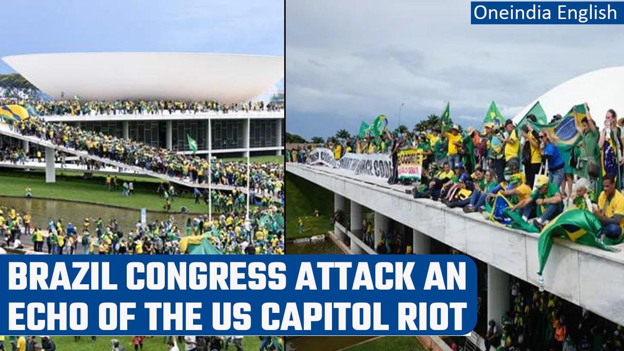 Brazil Congress Attack: Far-right rioters storm top govt offices | Oneindia News *International