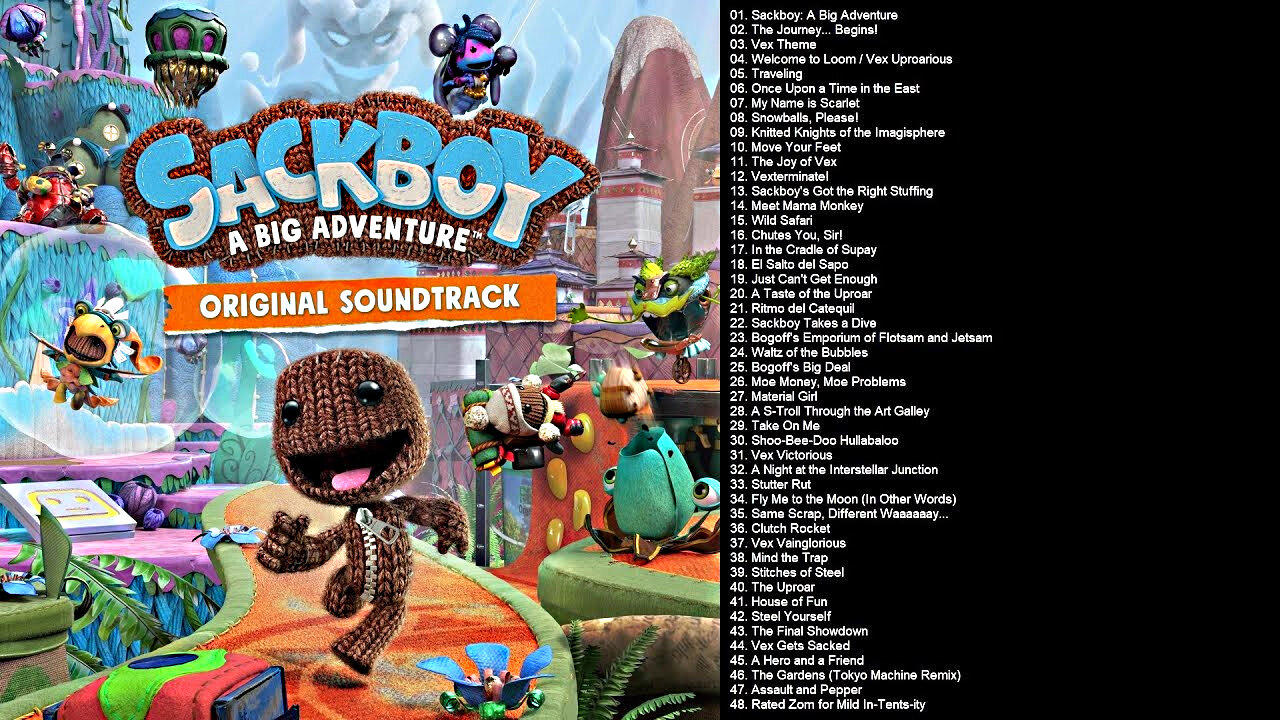 Sackboy A Big Adventure Original Soundtrack Album.