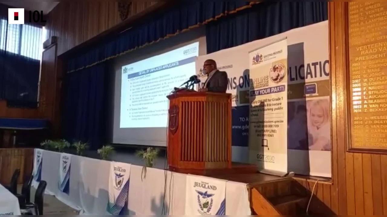 WATCH: MEC Matome Chiloane provides update on placement of learners