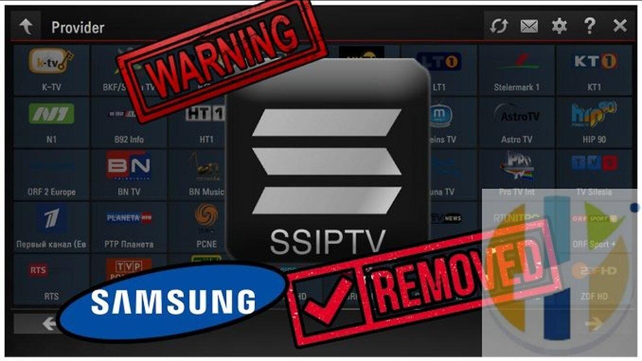 SSIPTV removed by Samsung DO NOT REST The One News Page VIDEO