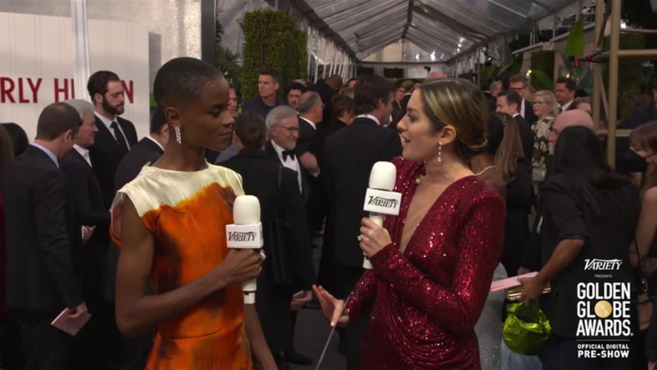 Letitia Wright Interview at the 2023 Golden Globes