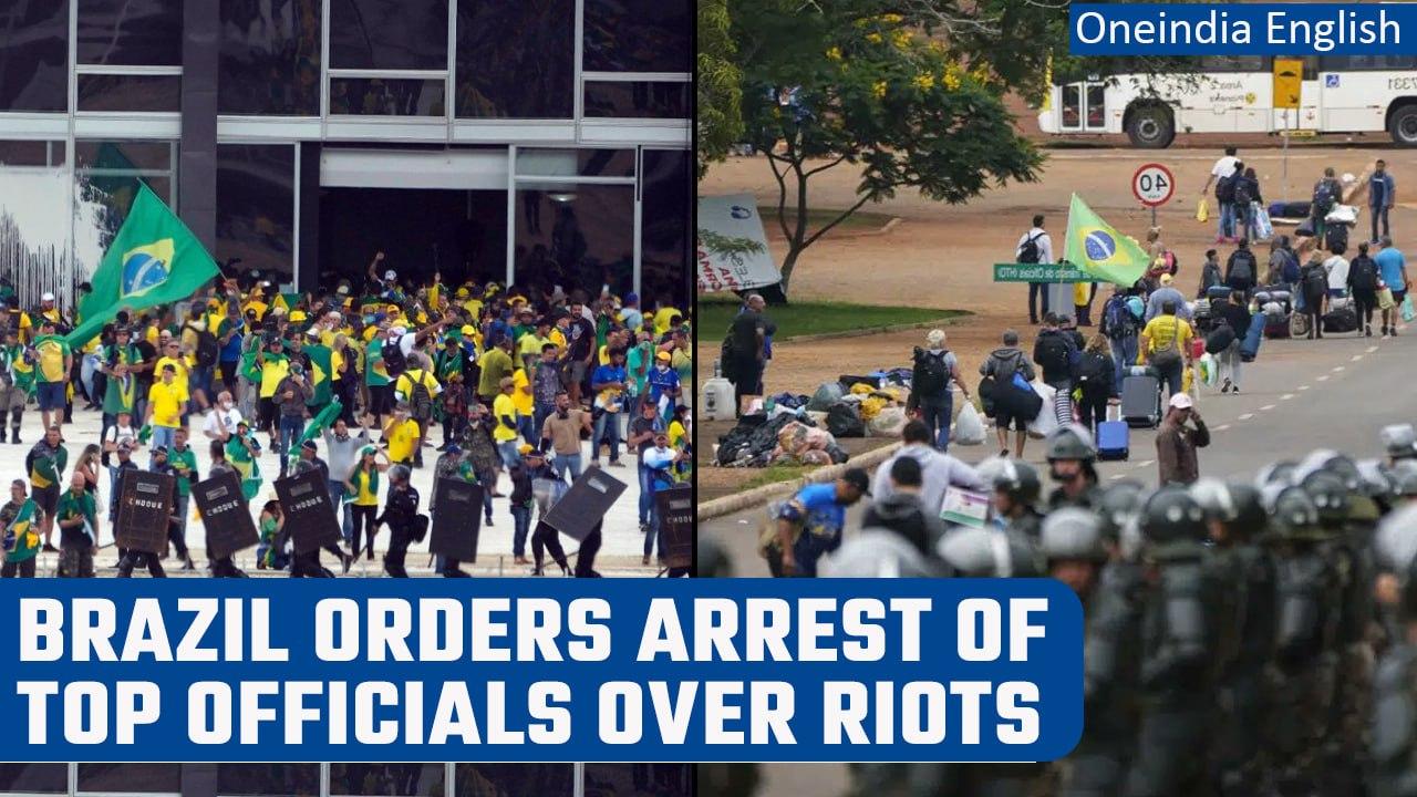 Brazil riots: Arrests ordered for top officials after capital stormed | Oneindia News *International