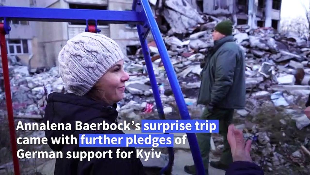 Russia hits Ukraine's Kharkiv after German minister's visit