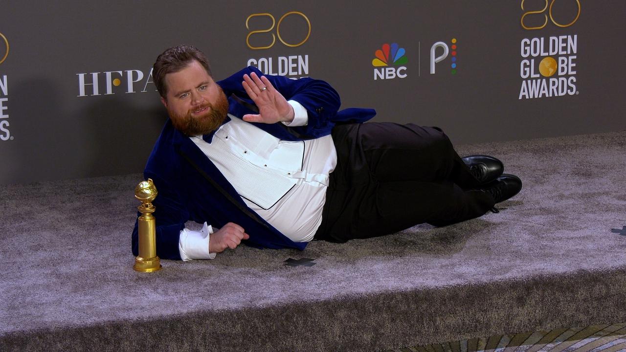 Paul Walter Hauser 2023 Golden Globes Press Room