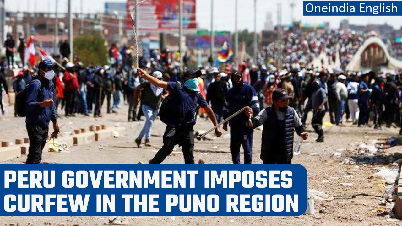 Peru protest: Curfew imposed in the southern Puno region after violence broke | Oneindia News *News