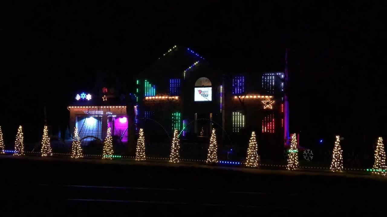 A Swingin' Little Christmas Time Lightorama Powered Crimson Lane Lights 2022 Christmas Light Show