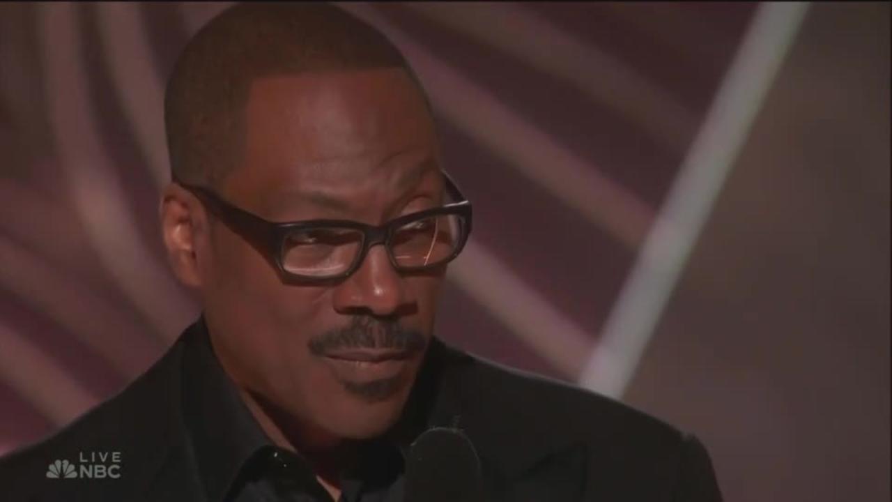 Eddie Murphy shares three pieces of advice for up-and-comers in the industry at the Golden Globes