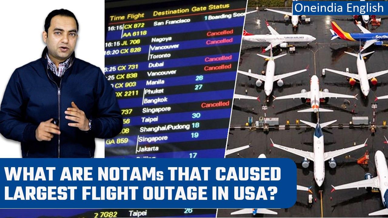 USA Flight Outage: Cyber-attack ruled out; Glitch in NOTAMs responsible |Oneindia News*Explainer