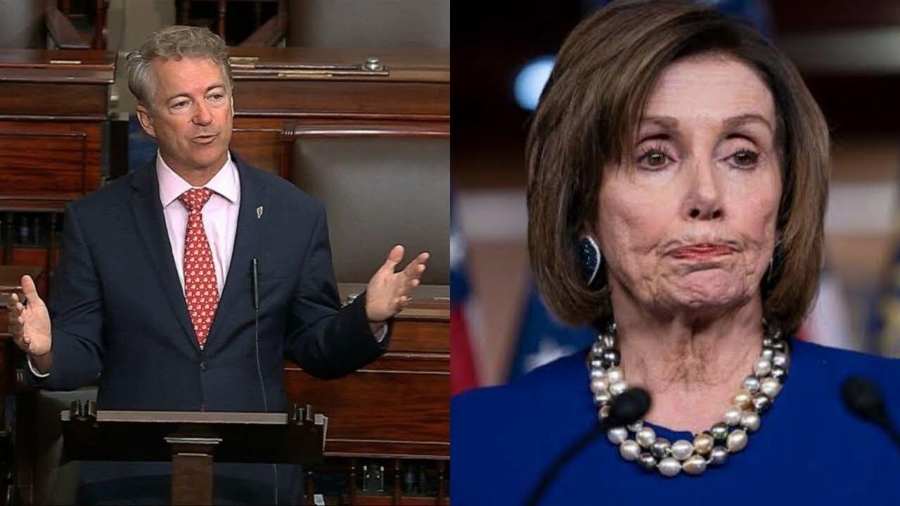 RAND PAUL GETS UP AND RIPS NANCY PELOSI TO SHREDS, GETS A STANDING OVATION - TRUMP NEWS