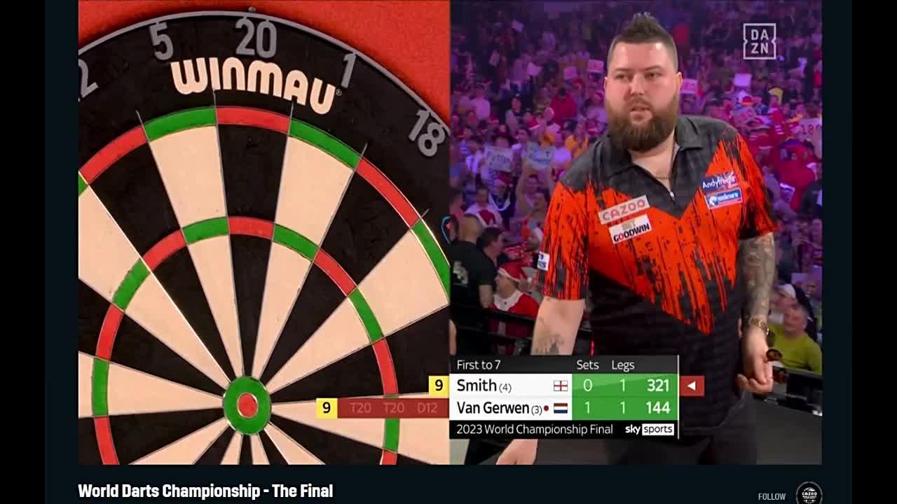 Michael Smith 9 Darter v Michael Van Gerwen