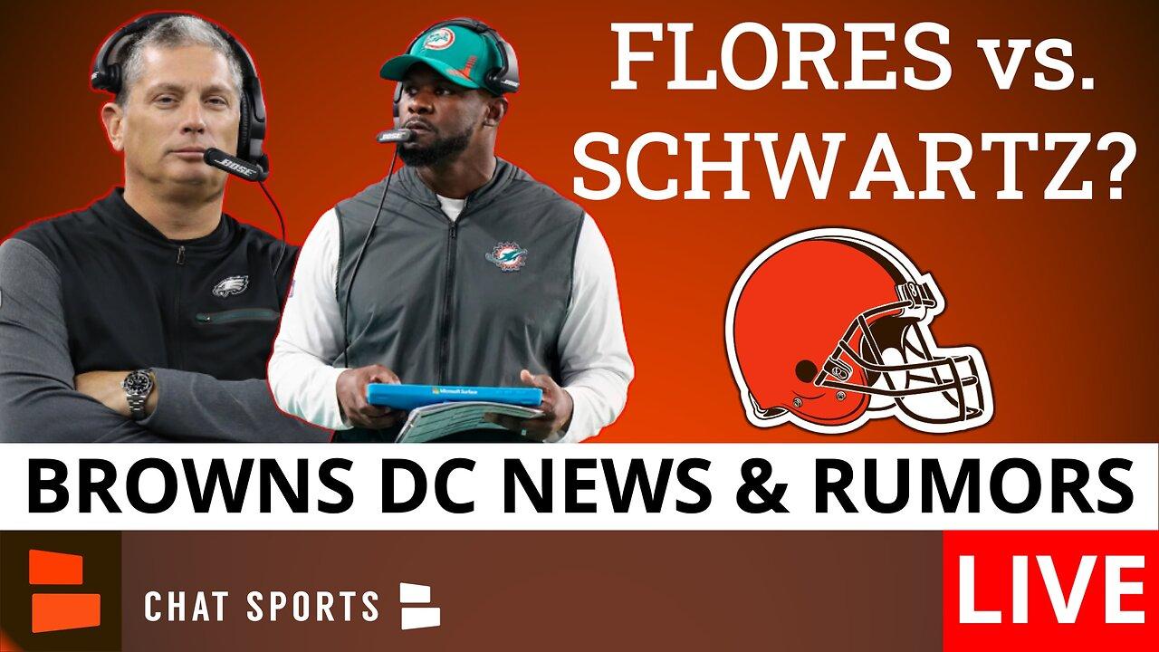 Browns Report LIVE: Brian Flores The FAVORITE For DC?