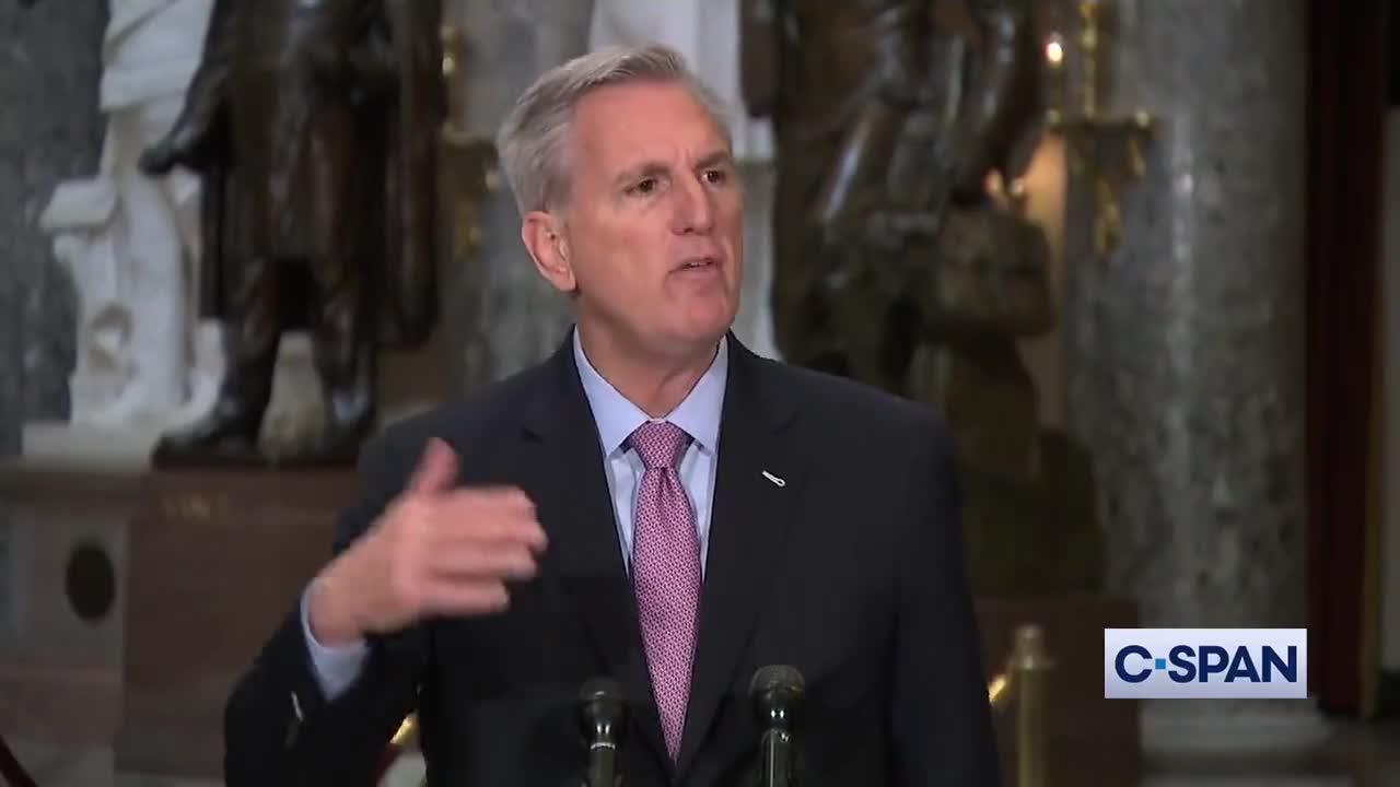 McCarthy: "You watched them leak photos of sitting out files of President Trump. Where is the photos of President Biden’s
