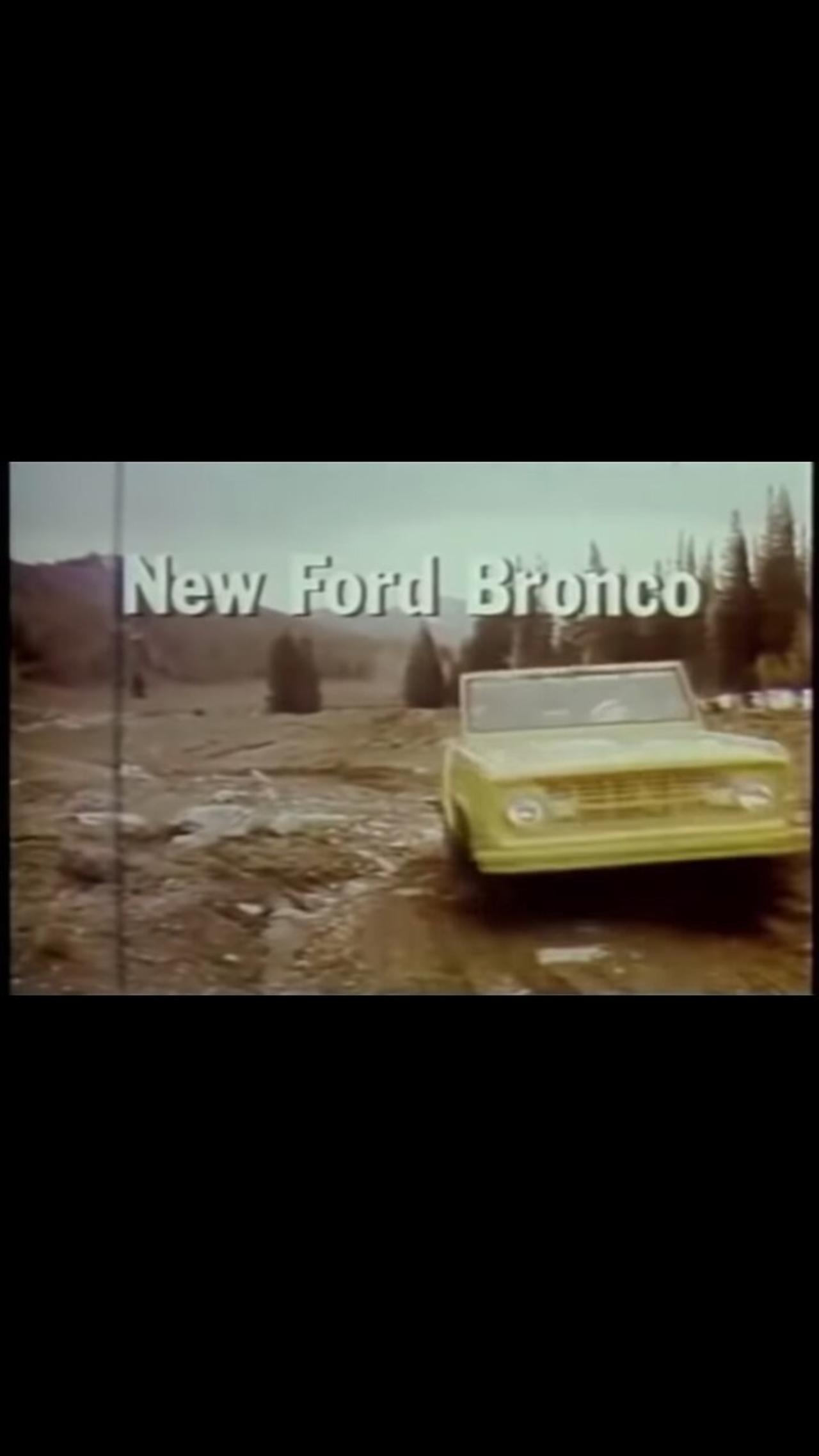 Ford Bronco commercial from 1966