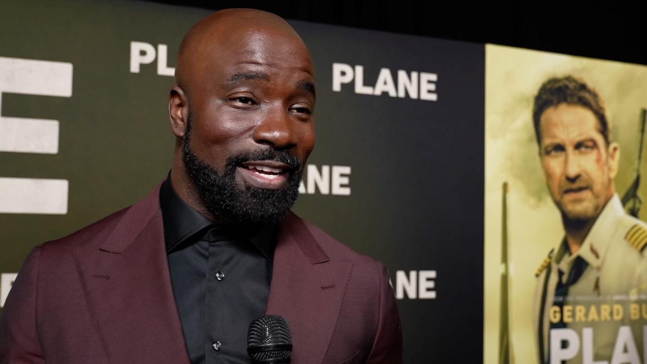 Plane Mike Colter NY Special Screening Premiere Interview
