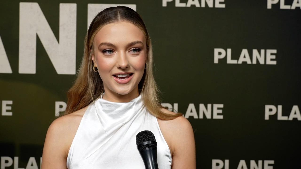 Plane Lily Krug NY Special Screening Premiere Interview