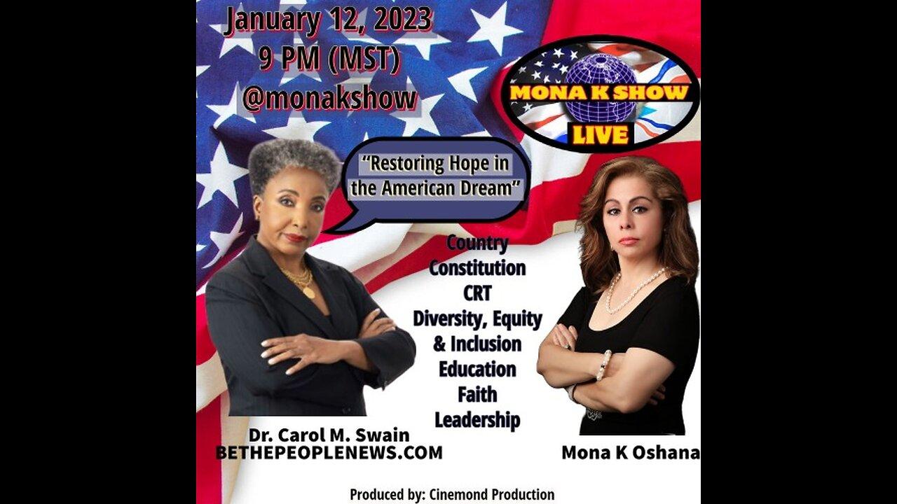 Mona K Show English January 12, 2023 with Mona  Khoshaba Oshana. Ep #29