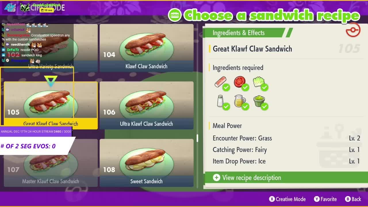 The Best Shiny Hunting Sandwiches WITHOUT Herba One News Page VIDEO