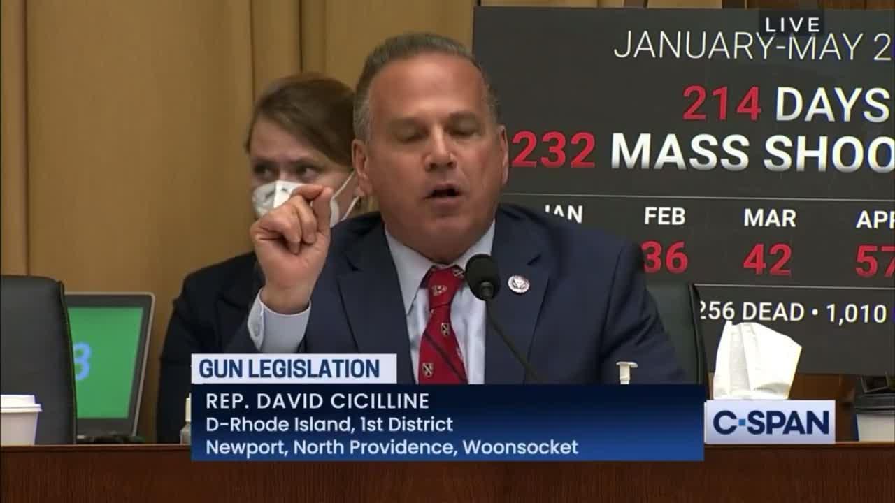 Congressman David Cicilline Shouts Expletives in Congress While Arguing for Gun Grabbing