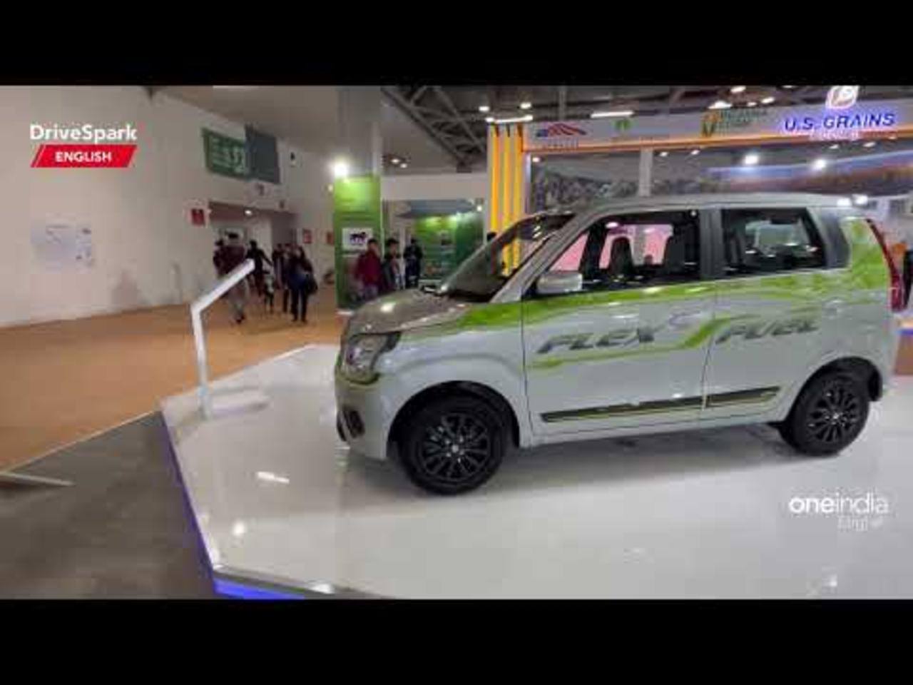 Auto Expo 2023: Maruti WagonR Ethanol Engine | Flex Fuel | Punith Bharadwaj | DriveSpark