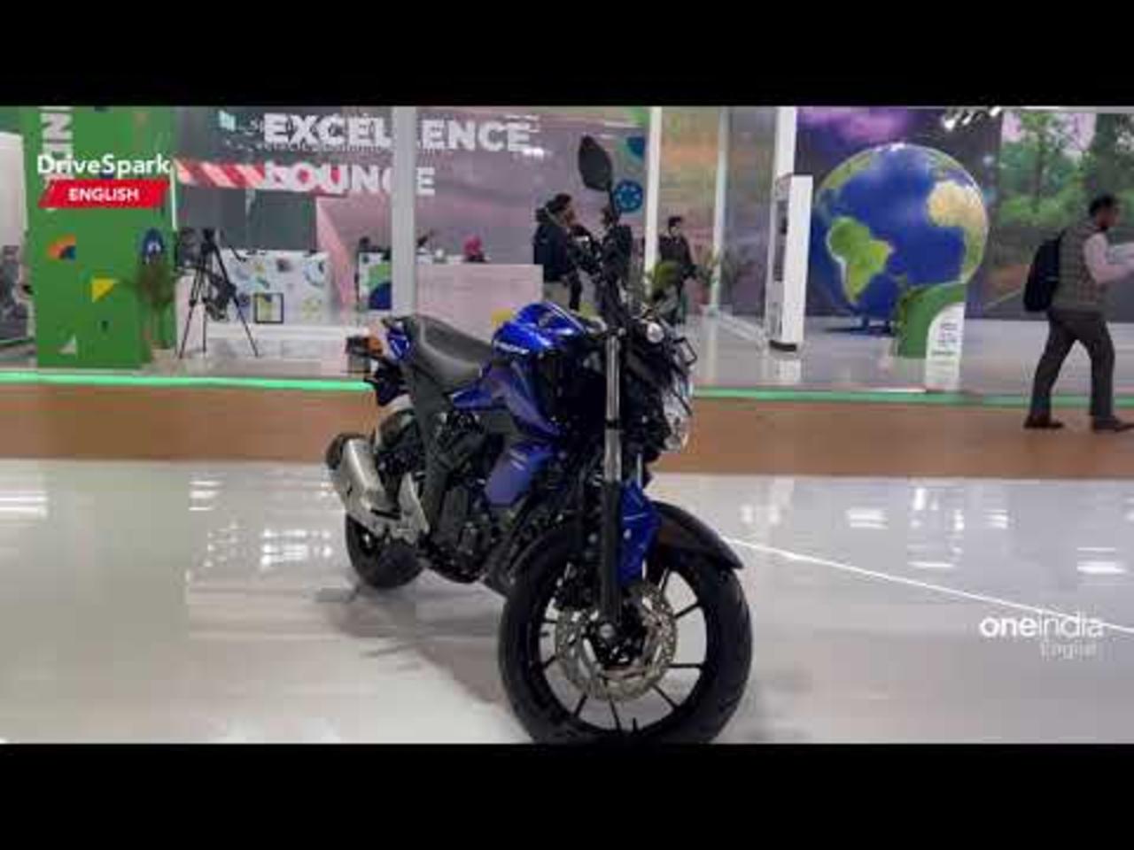 Auto Expo 2023: Yamaha FZ15 Ethanol Bike | Flex Fuel | Punith Bharadwaj | DriveSpark
