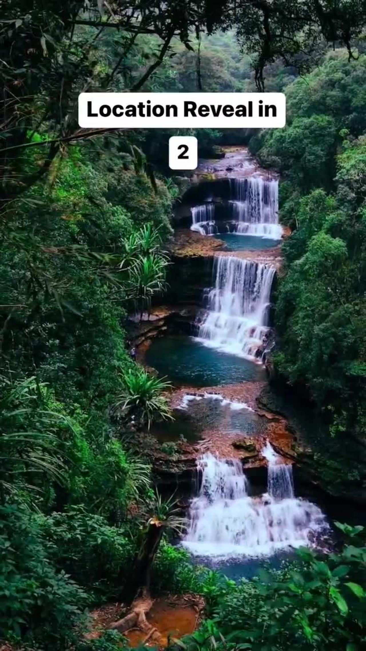 Weisawdong Waterfall Meghalaya