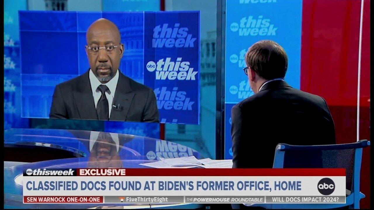 Sen Warnock Refuses To Answer If Biden Classified Docs Should Have Been Revealed Before Midterms