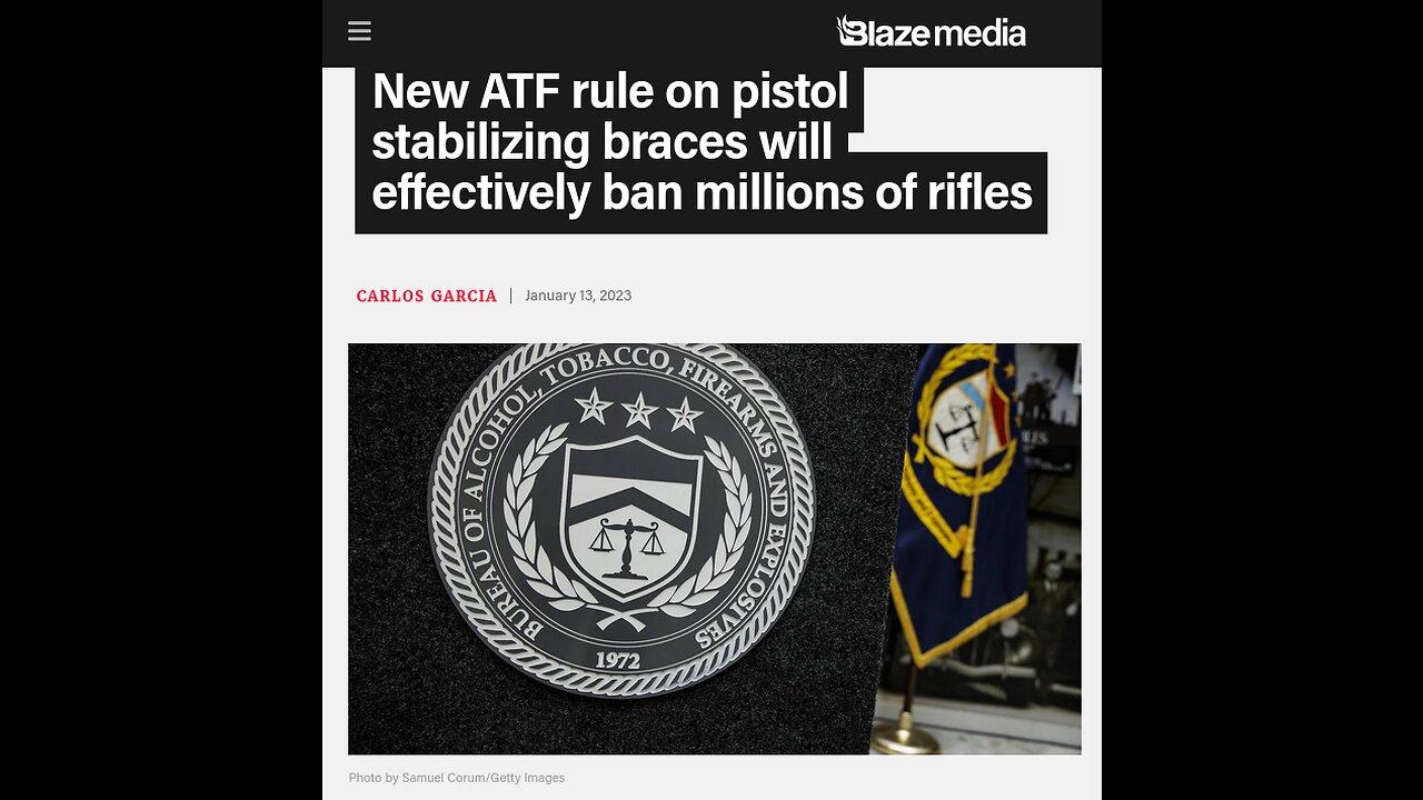 NEW ATF Rule on pistol stabilizing braces will One News Page VIDEO