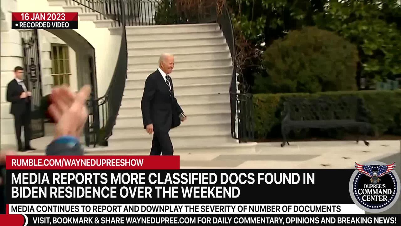Media Reports More Classified Docs Found In Biden Residence Over The Weekend