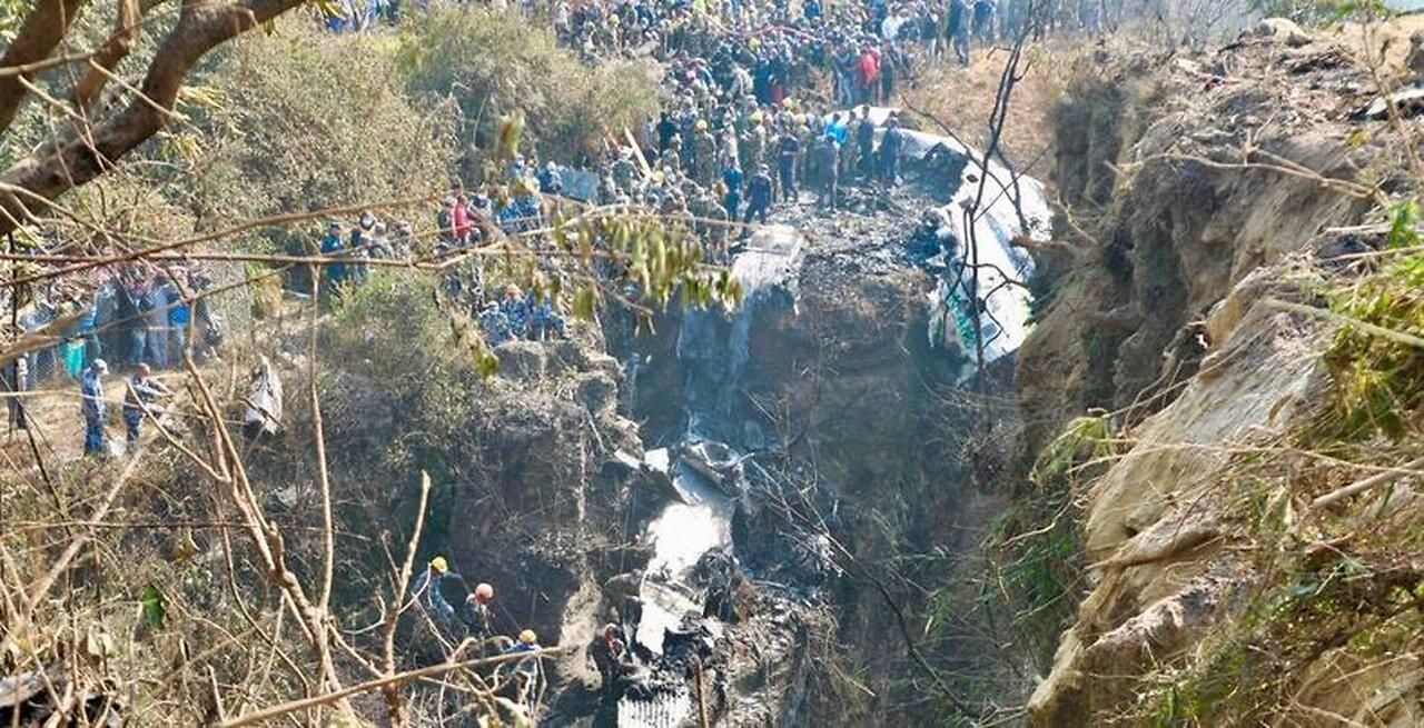 Ground Reporting of Rescuers searching wreckage of crashed Nepali Plane