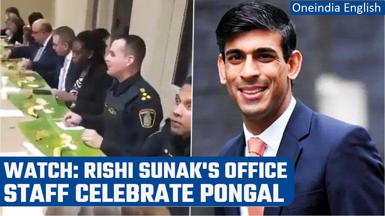 UK PM Rishi Sunak’s office staff celebrate Pongal while eating traditional meal | Oneindia News*News