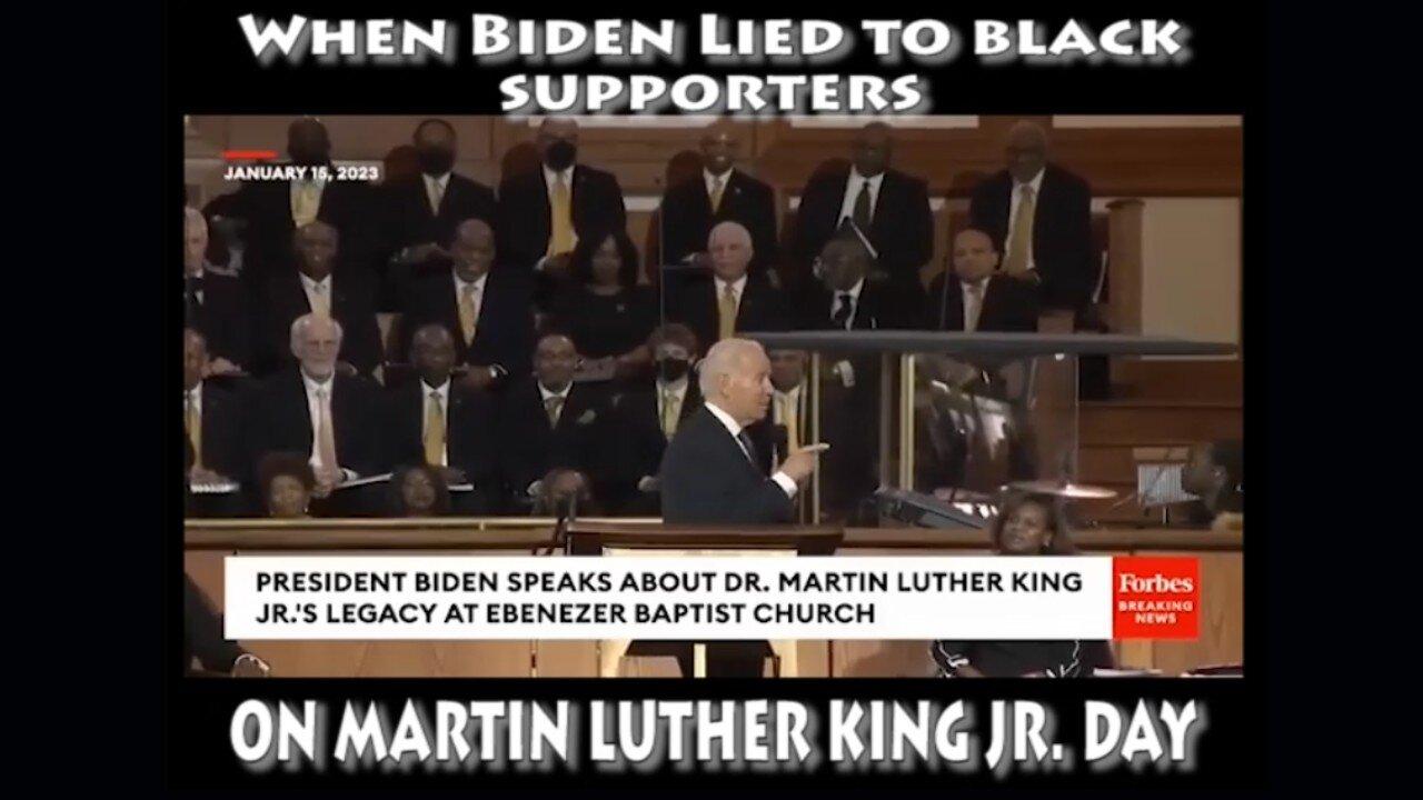 Biden Lies to Black Supporters on MLK Day