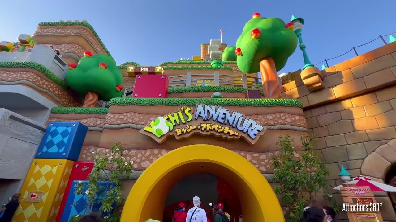 [4K] Yoshi's Adventure Ride in Super Nintendo Land _ Universal Studios Japan 2022
