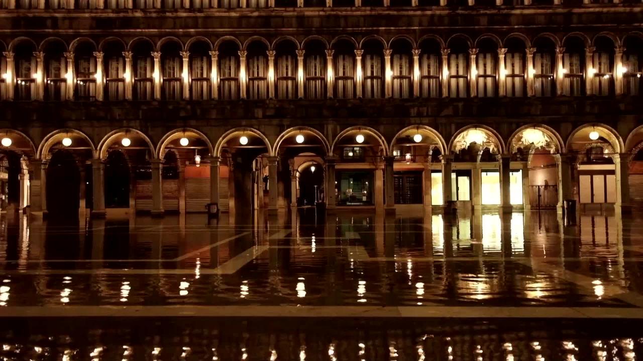 High waters flood Venice's St. Mark's Square