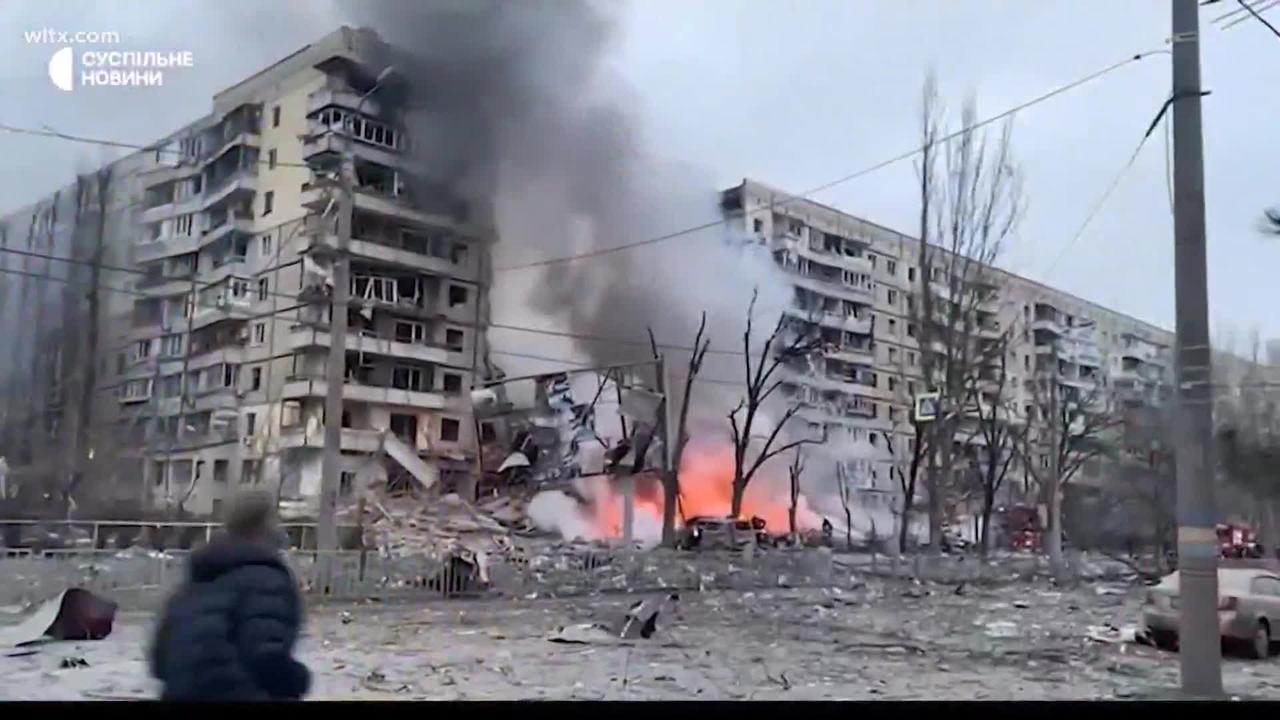 Russian missile strike on apartment building in Ukraine's Dnipro kills dozens as battle for Bakhmut