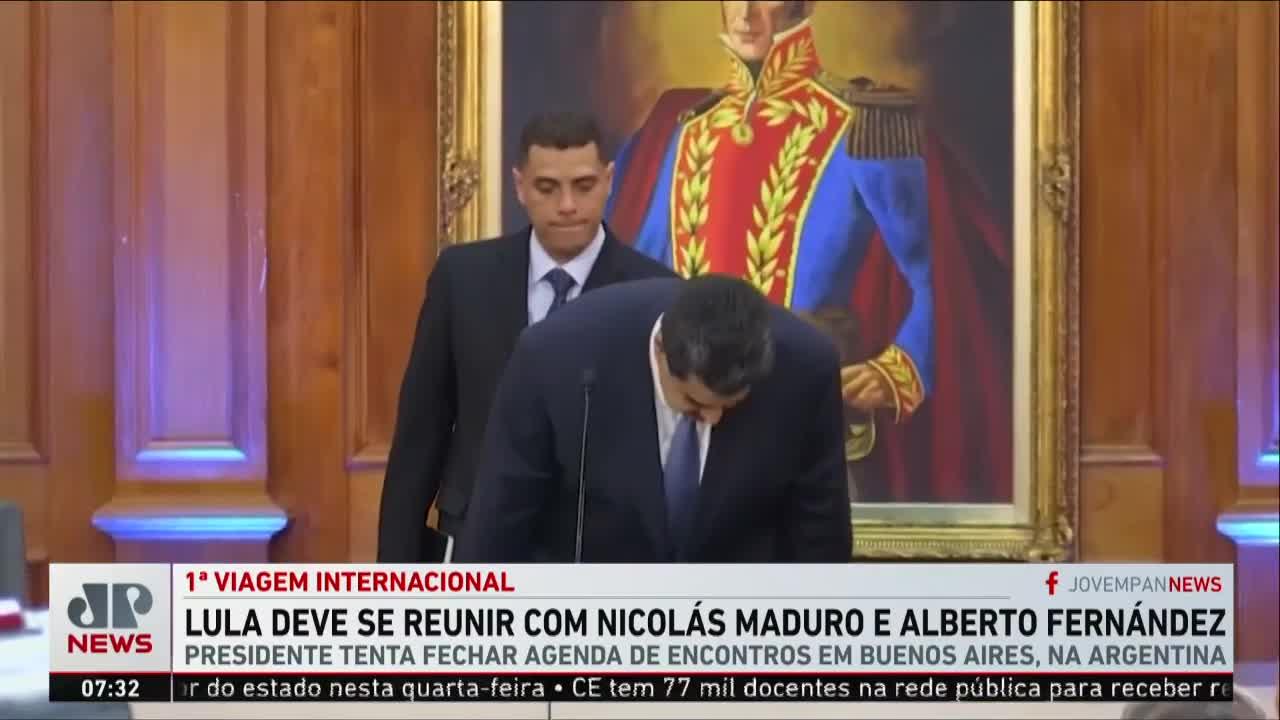 Jovem Pan News - Lula deve se reunir com Nicolás Maduro e Alberto Fernández