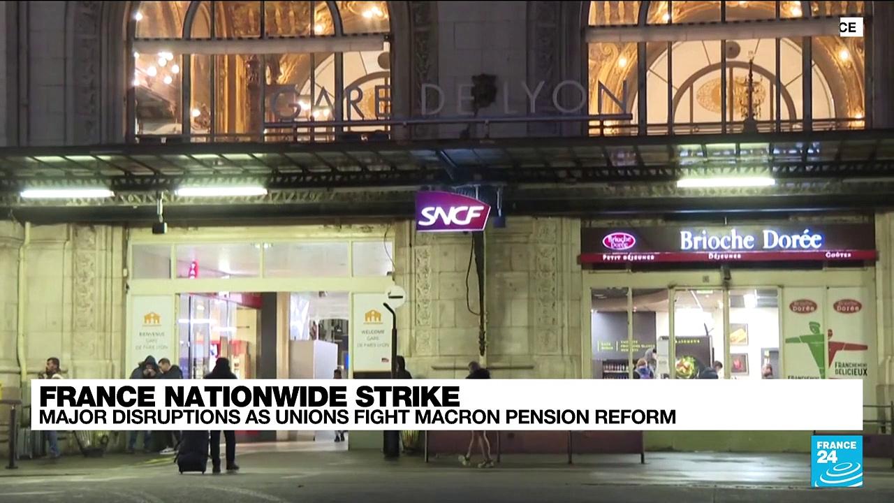 'Just a starting point': Nationwide strike in France against Macron's pension reform