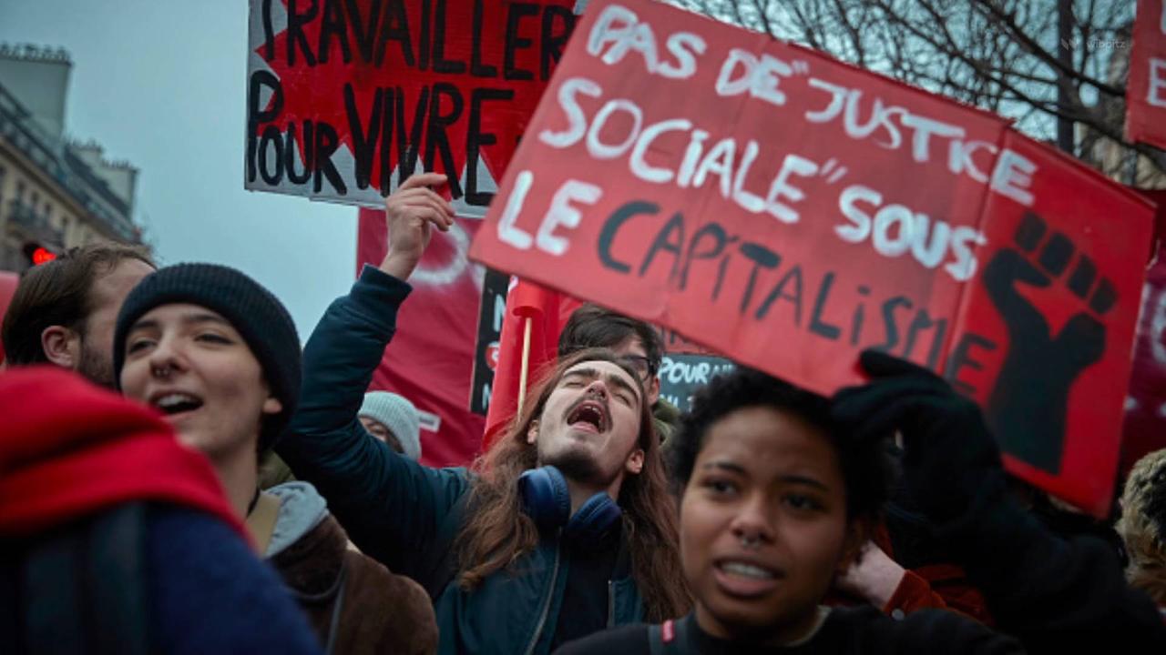 French Workers Strike and Protest Against Plans to Raise Retirement Age
