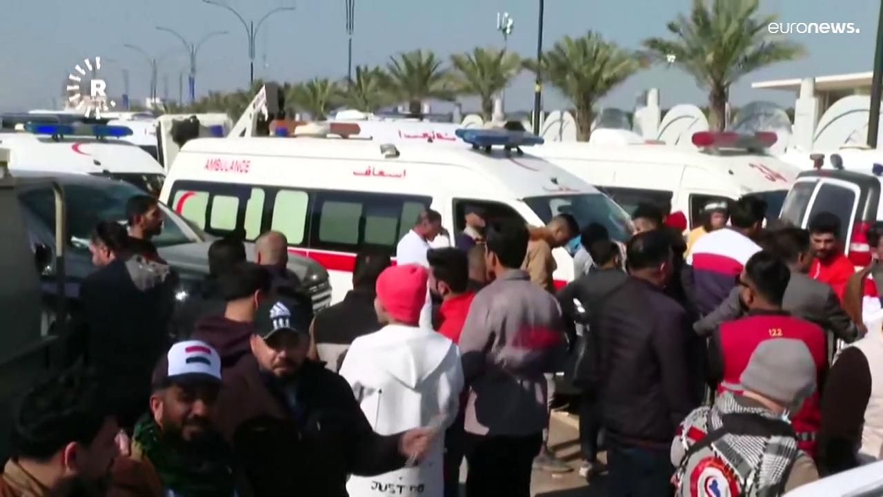Stampede outside Iraq stadium kills at least two people and injures dozens more