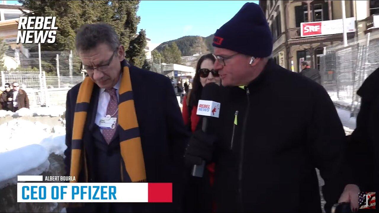 "Rebel News" confronts Pfizer CEO at World Economic Forum in Davos