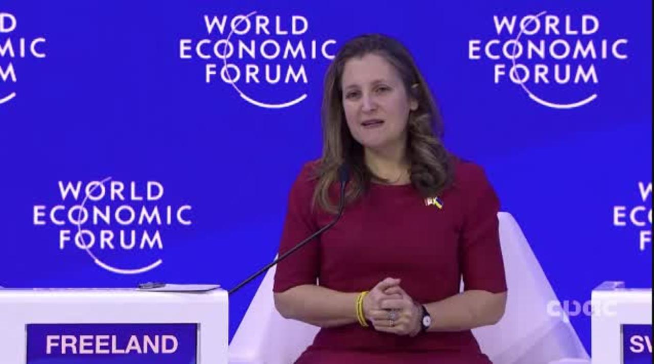 Trudeau's Deputy PM Chrystia Freeland: "Supplying Ukraine with weapons ... with the money it needs to win the war, is 