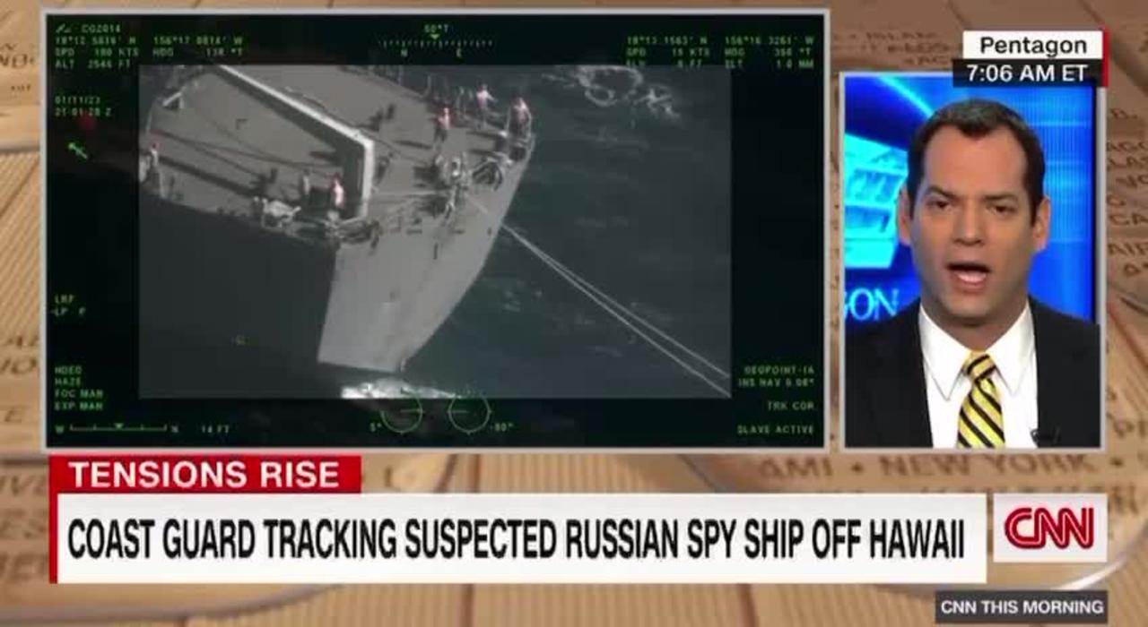 Russian spy ship off the coast of Hawaii