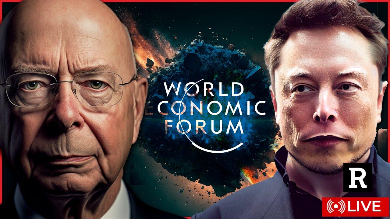 Elon Musk just DESTROYED the WEF as globalists panic in Davos | Redacted with Clayton Morris