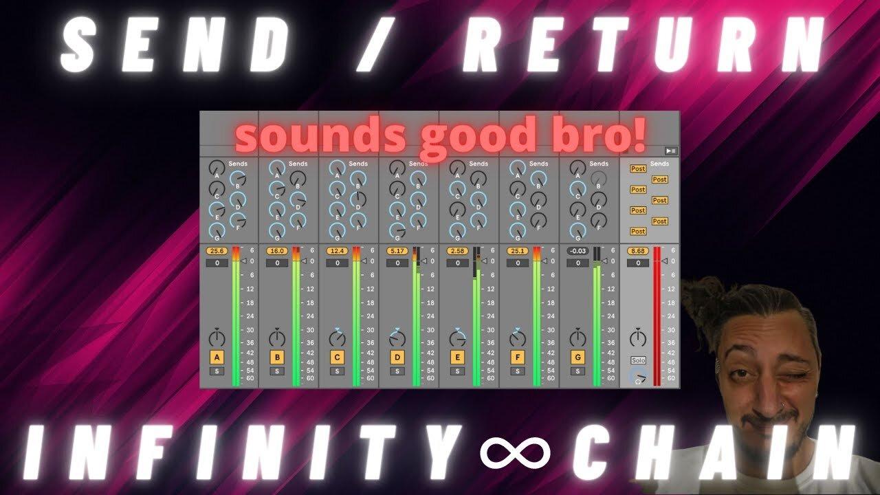 Ableton send / return infinity signal to create One News Page VIDEO