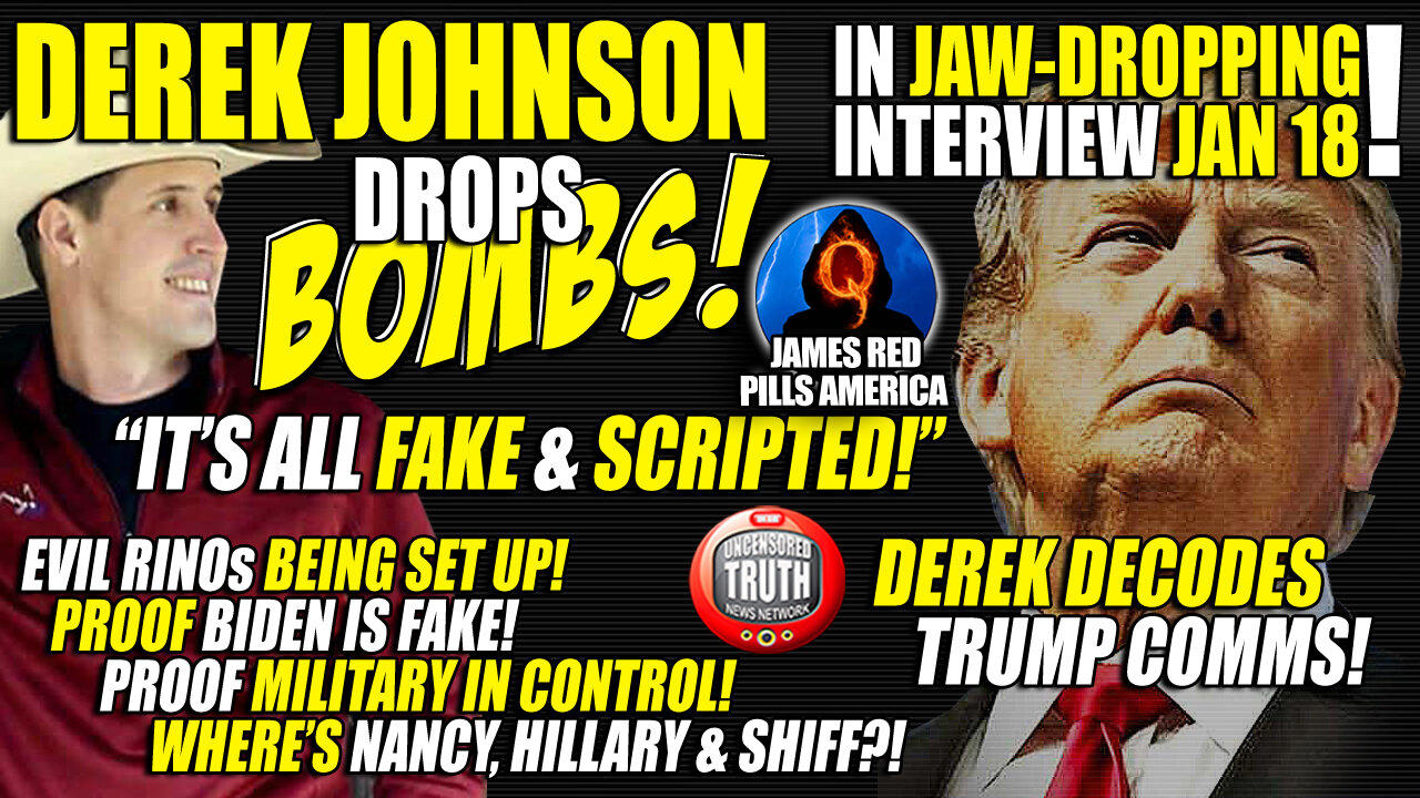 DEREK JOHNSON Drops MOABS! "It's All FAKE!" Trump Comms DECODED! Where's Pelosi, Hillary & Schiff?!