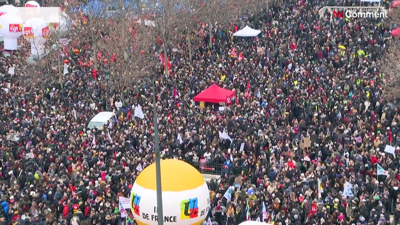 One million in the streets against controversial pension reform in France