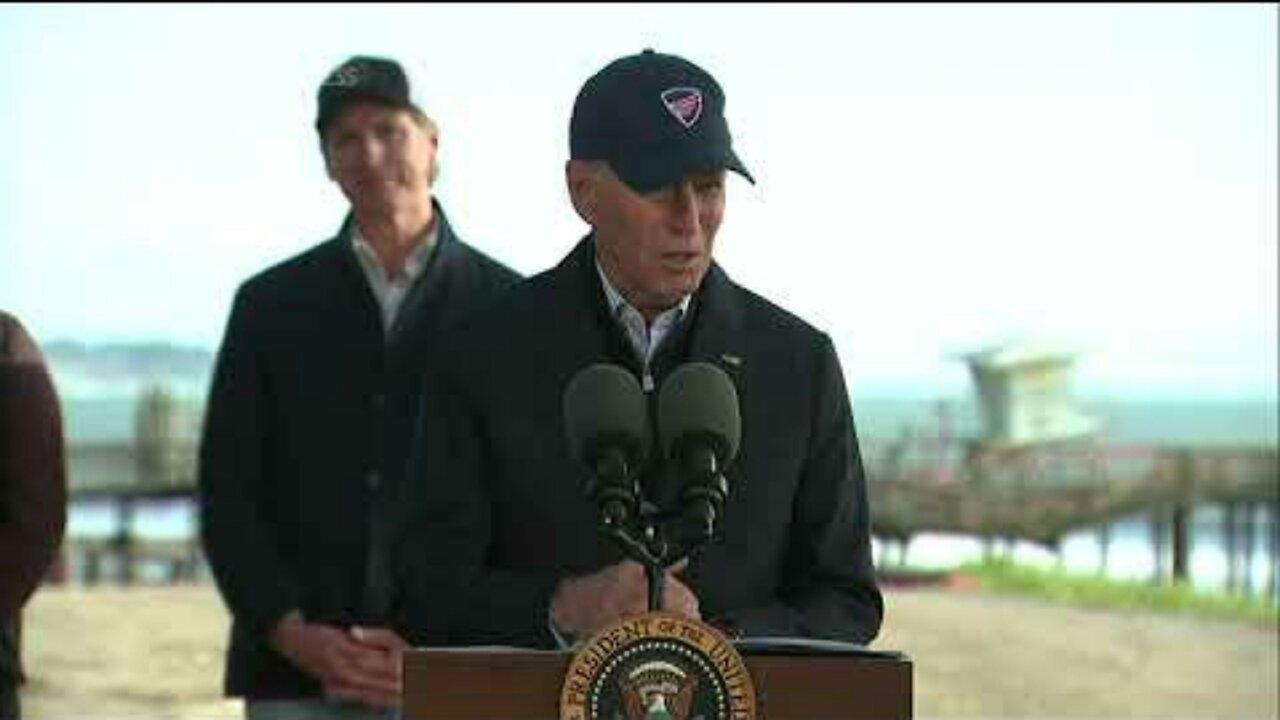 Biden 'cautiously optimistic' after Calif. storms