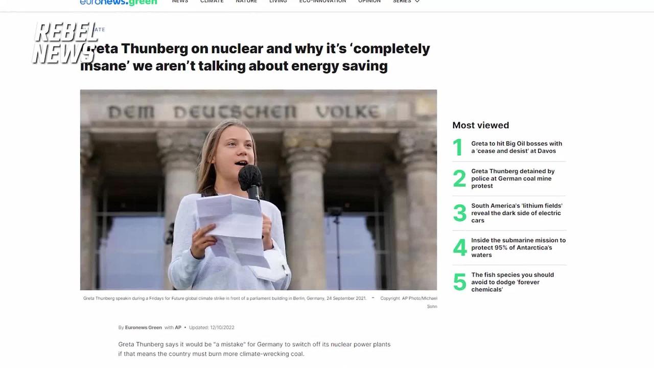 GRETA THUNBERG STAGED ARREST - Globalist's Puppet Pushing Climate Change Agenda - Time To Eat Your Bugs