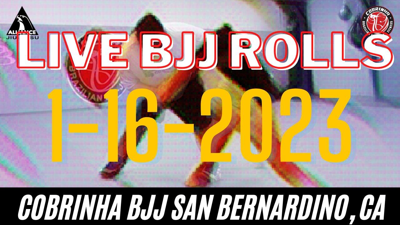 1-16-2023 Live BJJ Rolls