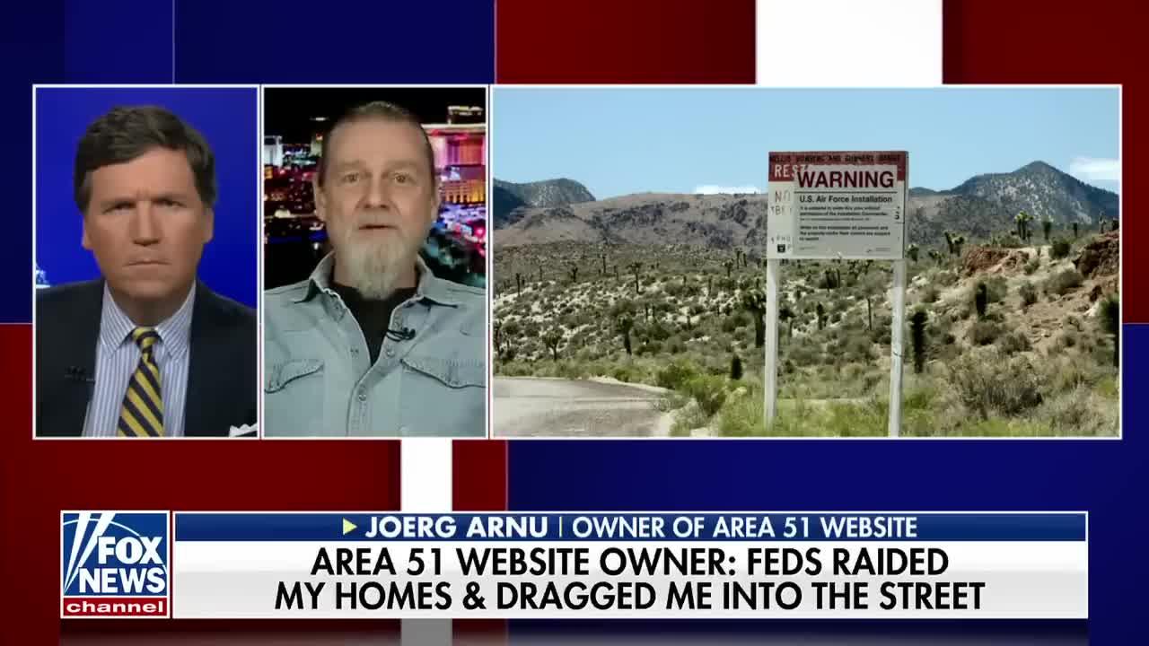 Area 51 website owner raided by feds speaks out on Tucker